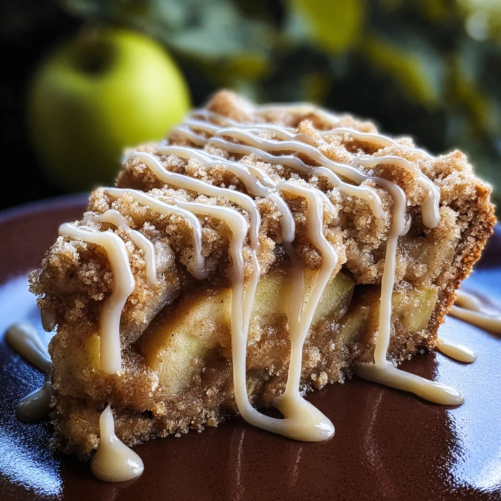 Apple Crumb Cake with Cinnamon Apple Drizzle: Irresistible Delight