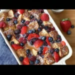 Berry French Toast Casserole Ready to Serve