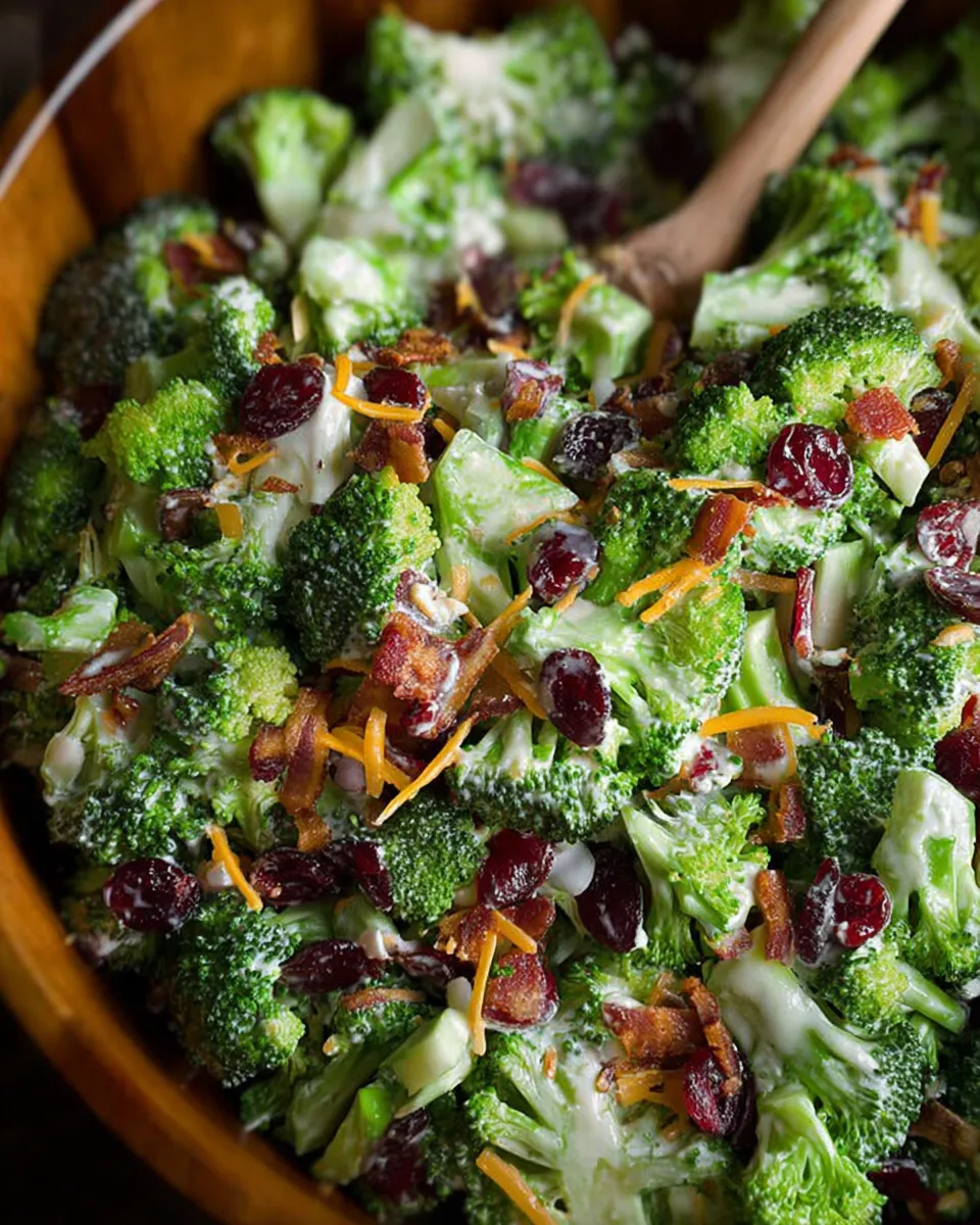 Broccoli Cranberry Salad: A Delightful Crunch for You!