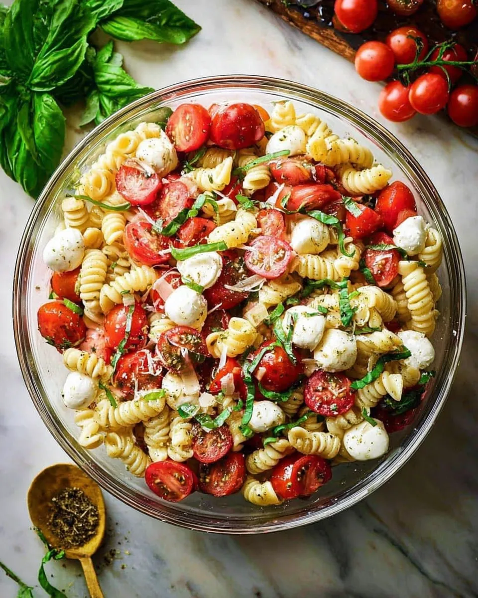 caprese pasta salad recipe