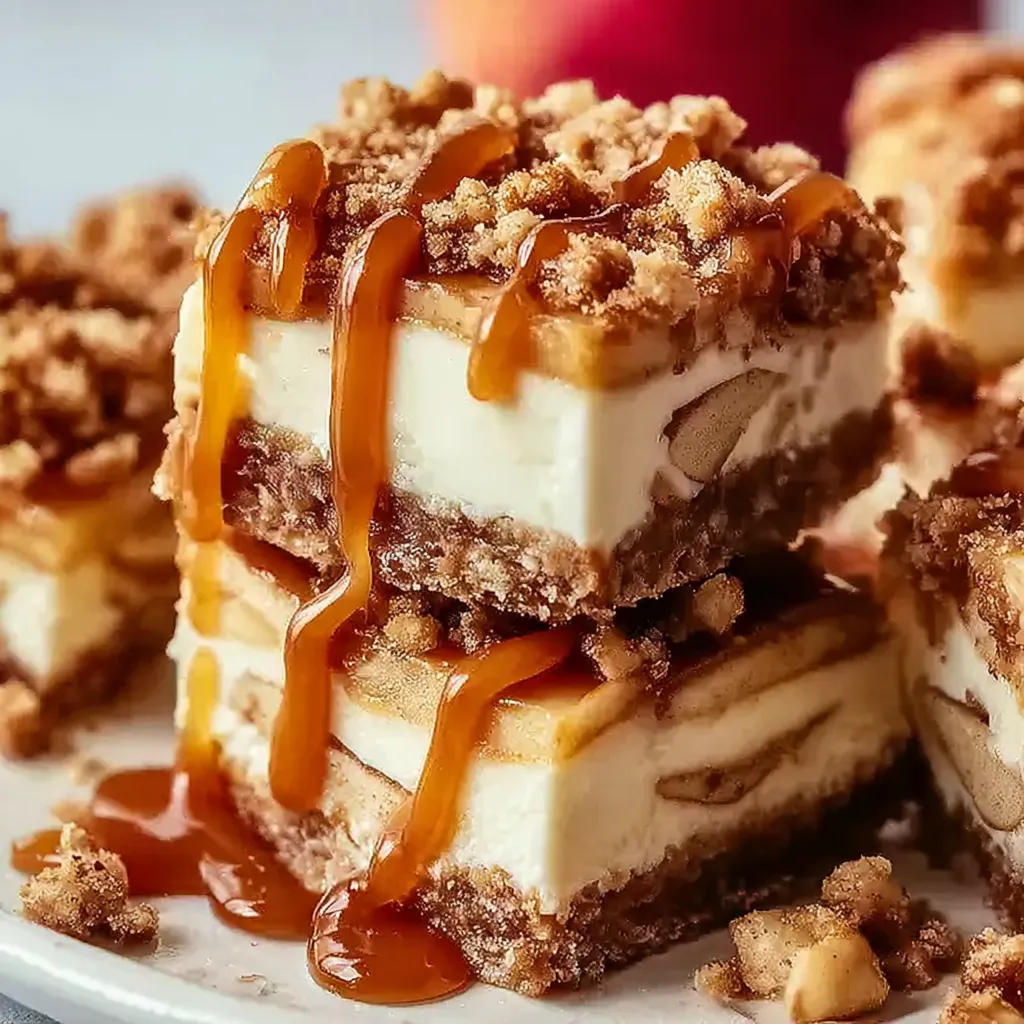 Caramel Apple Cheesecake Bars