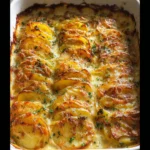Delicious Cheesy Scalloped Potatoes Freshly Baked
