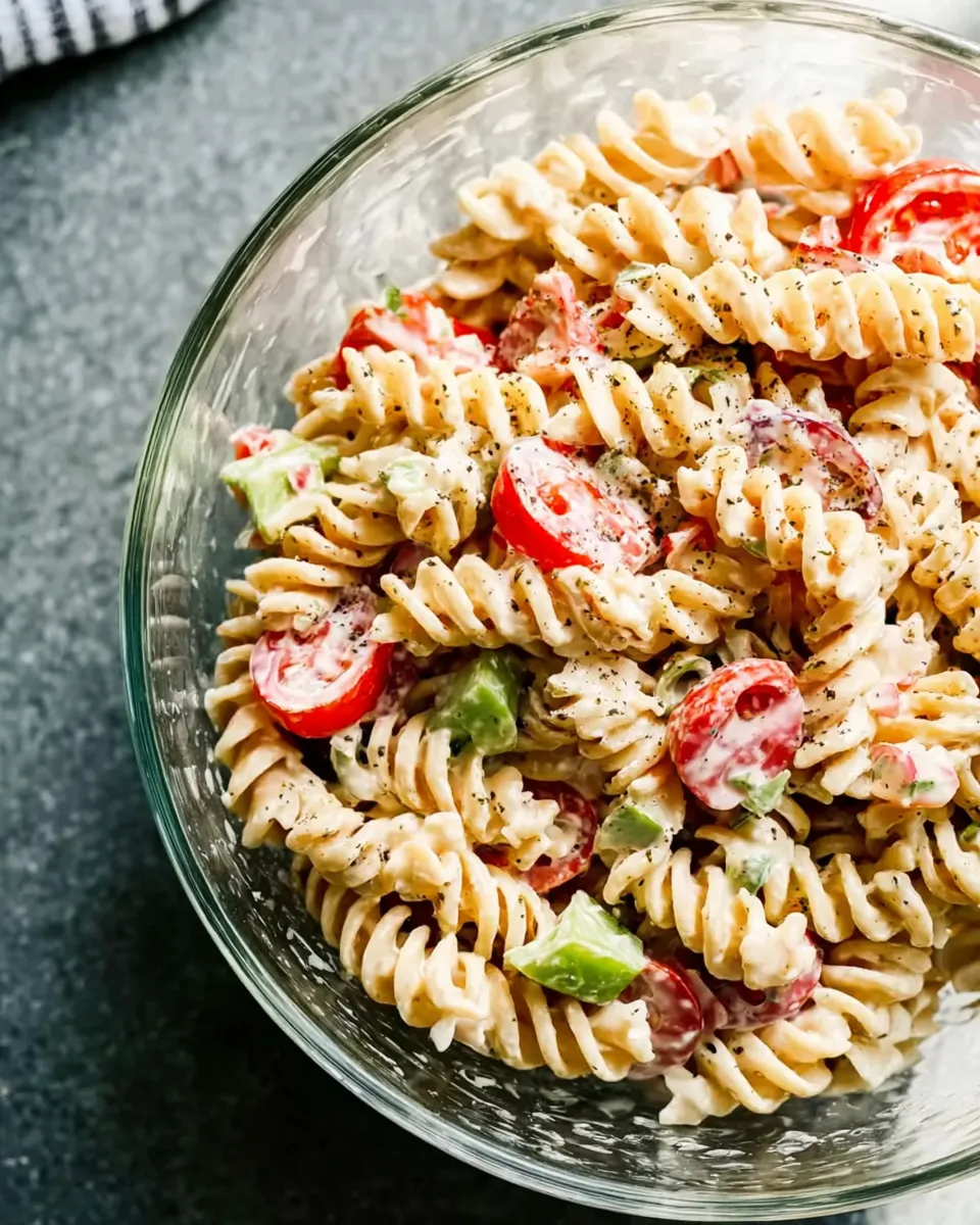 creamy pasta salad recipe