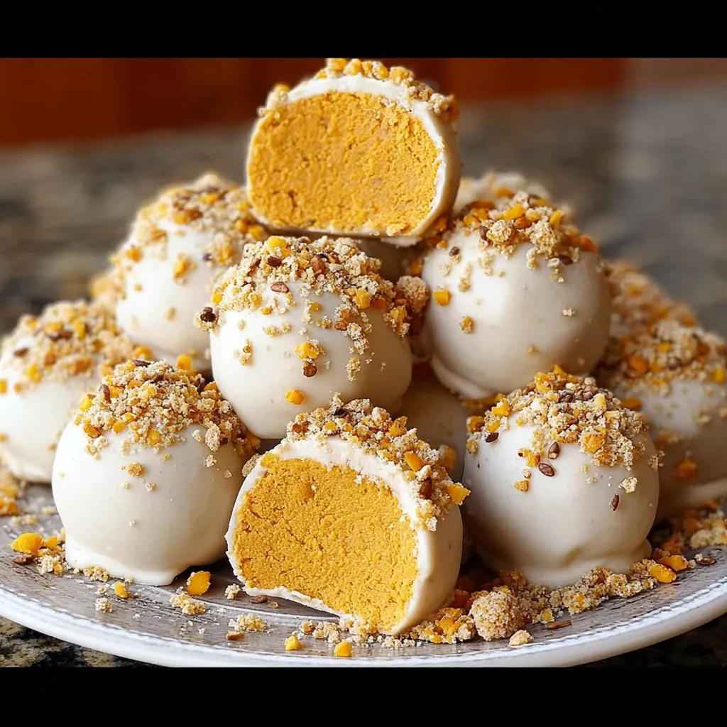 Easy No Bake Pumpkin Cheesecake Balls Recipe