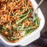 Fresh Green Bean Casserole Ready to Serve