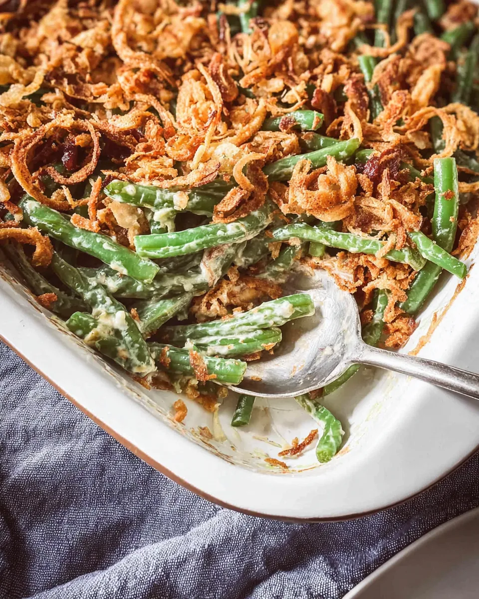 fresh green bean casserole recipe