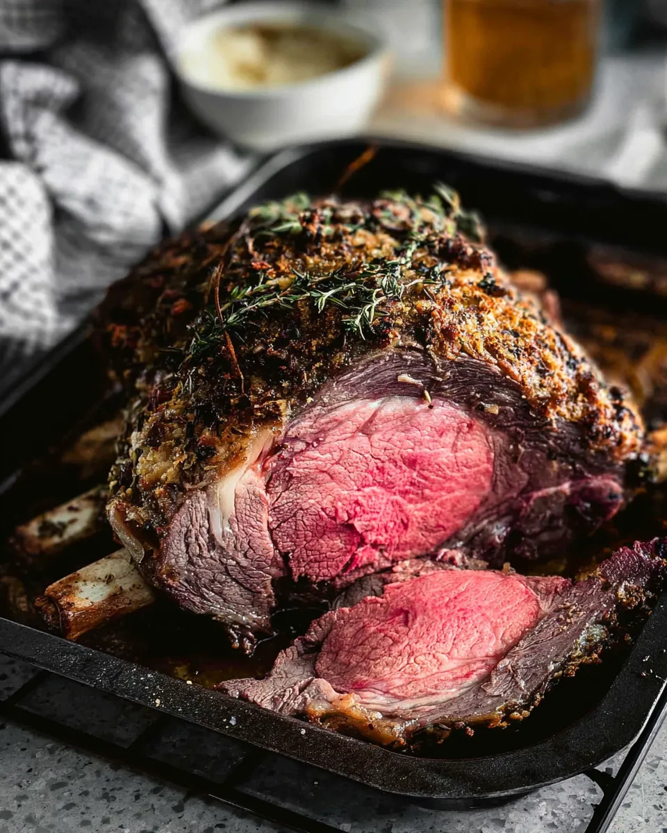 prime rib roast in oven