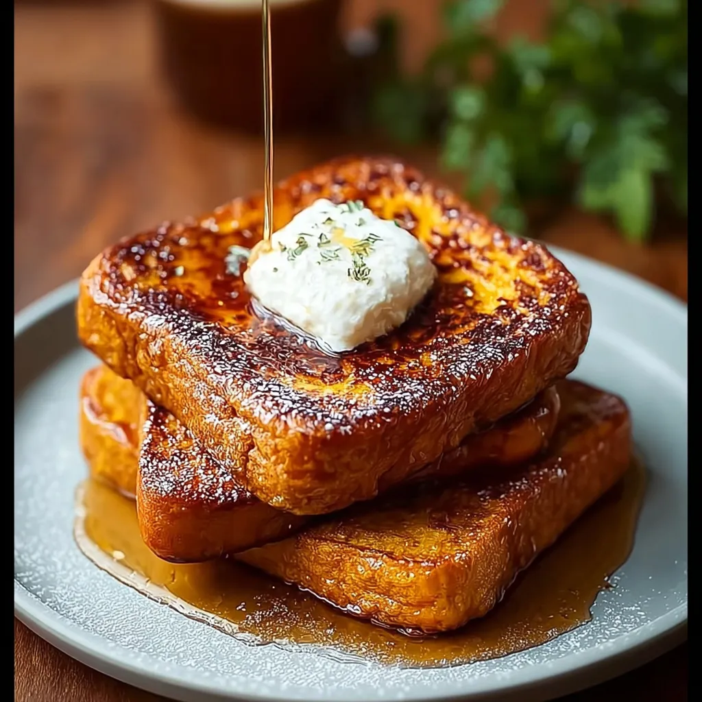Pumpkin French Toast Breakfast