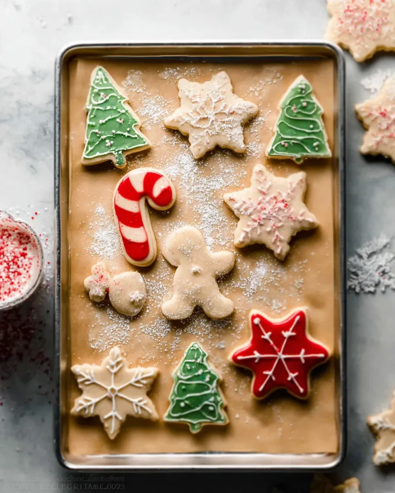 Delicious Christmas Sugar Cookies Close-Up