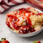 Delicious Strawberry Cheesecake Dump Cake